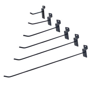 China suministra ganchos de exhibición de plástico de acero metálico, colgador de Slatwall de cascada de cartón de proveedor de gancho de Slatwall de Metal - Product Image 3