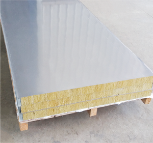 Panel moderno de lana de roca de acero con núcleo de <span class=keywords><strong>EPS</strong></span>, construcción metálica de <span class=keywords><strong>alta</strong></span> <span class=keywords><strong>densidad</strong></span> unida mecánicamente para aplicaciones de paredes de techo de hospital - Product Image 6
