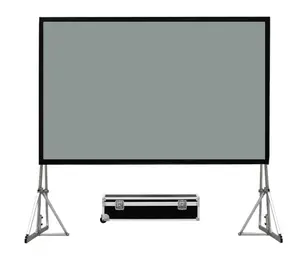 XYSCREEN 300 Zoll große tragbare Outdoor-Projektions wand mit Flight case