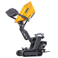 Mini-dumper autochargeur 800 kg à moteur diesel, avec benne pivotante, certifié CE EURO 5, pour chantier et logistique - Prix de gros