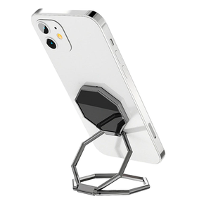 360° Drehbarer Handyhalter Ständer Ringhalterung Superkleber Geschenkring-Schnalle Rutschfester Halter Gossip-förmige Faltbare Halterung - Product Image 1