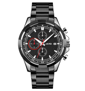 Bán Buôn Thiết Kế Sang Trọng Xem SKMEI 9192 Đồng Hồ Nam Đồng Hồ Cổ Tay Đồng Hồ Bấm Giờ Chức Năng Kinh Doanh Thép Không Gỉ Đồng Hồ Con Trỏ Sáng - Product Image 5