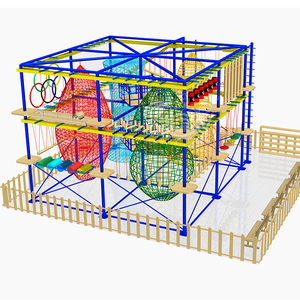 <span class=keywords><strong>Parcours</strong></span> d'obstacles de guerrier ninja intérieur pour enfants en plein air - Product Image 2