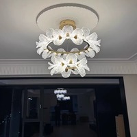 Lustre suspendu moderne en aluminium de luxe français, à hauteur réglable, avec LED, pour salon, chambre à coucher, salle à manger