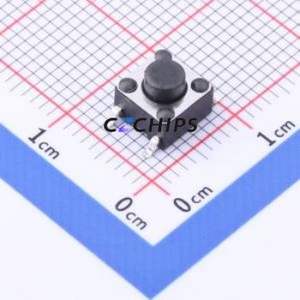 TC-6601-5-160G Tactile Switch SMD-4P,6x6mm Switch Single Pole Single Throw Round Button 1.6N Vertical Mount - Product Image 1