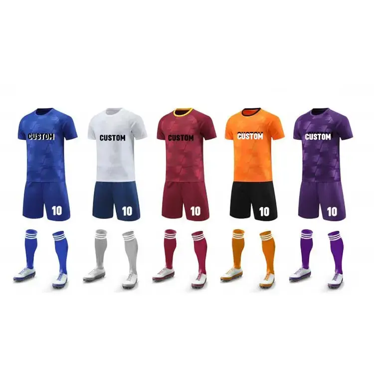 Groothandel Custom Made 100% Polyester Praktijk Voetbalshirts Sublimatie Club Voetbal Jersey Voetbal Team Jersey