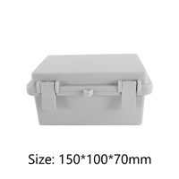 Boîtier en plastique ABS étanche Boîtier électronique Boîte de jonction Boîte de distribution 150*100*70mm