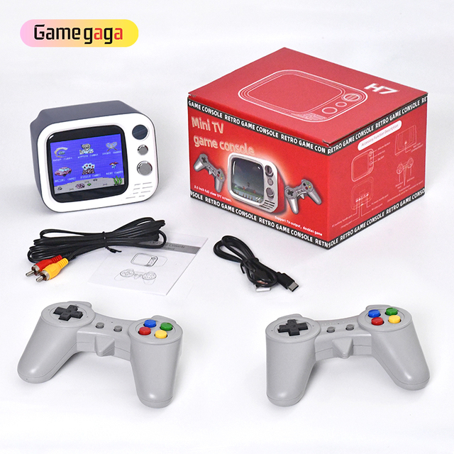 Gamegaga H7 Portable Mini Handheld Video Game Console Gameboy 3.5-Inch HD Screen 740 Games Handheld Game Player Wireless Gamepad