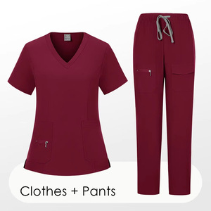 Unisex Lightweight <b>doctor</b> uniform Scrubs <b>Set</b> medical Breathable Women Cool Stretch Jogger Scrub <b>Set</b> - Product Image 6
