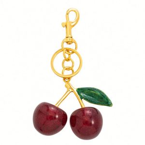Bag Cherry Accessory Purse Charm Cherries Handbag Pendant <b>Keychain</b> Women's Resin - Product Image 1