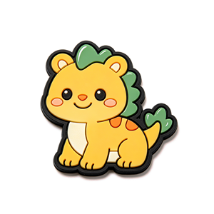 Parches de Goma de PVC Suave con Relieve 3D Ecológicos Personalizados, Etiquetas de Silicona con Forma de Animales de Dibujos Animados como Leones y Elefantes para Ropa Infantil - Product Image 4