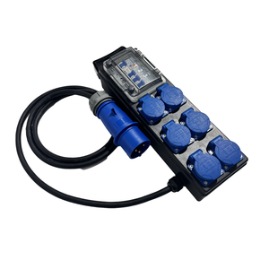 Boîtier de distribution de scène de distribution d'alimentation audio <span class=keywords><strong>monophasé</strong></span> 32A IP66 220V avec prises allemandes Schuko 6x16A - Product Image 4