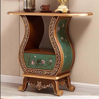 Nouvelle conception, prix bas, fabricant chinois, table console de rangement classique en bois massif pour salon