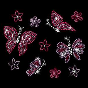 Populaire personnalisé Hot Fix anniversaire mot Design Motif strass transfert de chaleur pour T-Shirt - Product Image 3