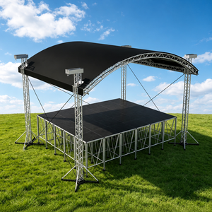 Plataforma Modular de Aluminio Resistente a la Lluvia, Diseño Personalizado, Forma Cuadrada, Capacidad de Carga de 500 kg, para Eventos, Conciertos, <span class=keywords><strong>Alquiler</strong></span>, Fábrica - Product Image 3