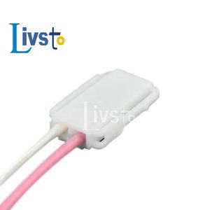 2 Pinli Su Geçirmez Saf Bakır İletkenli Araç Kablo Demeti IP67 Dereceli Beyaz Konnektör DJ70220Y-2-21 - Product Image 3