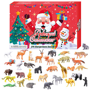 Calendario de <span class=keywords><strong>cuenta</strong></span> regresiva de Adviento de Navidad de 24 días, caja de lágrimas de mano con vehículo de ingeniería de animales congelados, regalo perfecto para niños - Product Image 5