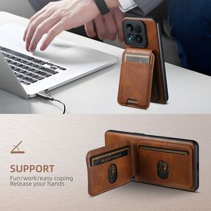 Funda de cuero PU de lujo con diseño SUTENI para <span class=keywords><strong>XiaoMi</strong></span> 13 14 <span class=keywords><strong>Pro</strong></span>, funda de almacenamiento para billetera, funda para teléfono con tarjetero de crédito - Product Image 5