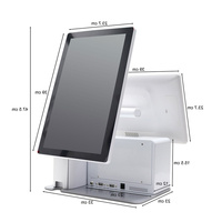Caja registradora con pantalla táctil todo en uno de 15,6 pulgadas personalizada al por mayor Soporte de terminal POS todos los sistemas de pago software Windows