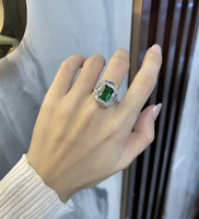 Nouveauté, bague en argent sterling 925, bijoux en zircone cubique, bague de luxe en bijoux fins pour femmes