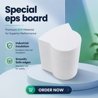 Panneau de mousse EPS Matériau léger résistant à la chaleur Panneau de polystyrène expansé Matériau isolant thermique