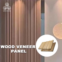 MUMU DESIGN-tablero de pared de MDF de madera estriada para interiores, paneles de pared de chapa de madera tipo sándwich, precio al por mayor