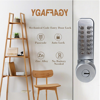 14 llaves de número Cerradura impermeable para patio Código fácil Cerradura de puerta con contraseña mecánica de segunda generación