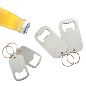 Đơn giản thời trang xách tay bia & soda mở chai keychain thiết kế nhà máy bán buôn thép không gỉ kim loại <span class=keywords><strong>Opener</strong></span> - Product Image 1