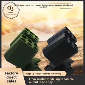 Soporte para bolígrafo de impresión 3D, nuevo, con diseño de misiles de armas antiaéreas, para entusiastas militares, regalos creativos, Heavy Rail Giant God PLA - Product Image 6