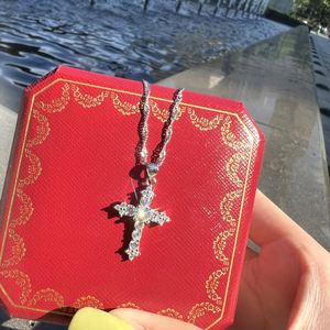 Dylam Waterproof Non Tarnish 18k Gold Black 925 Sterling Silver <b>Cross</b> Necklaces Diamond Pendant <b>Chain</b> Orthodox <b>Cross</b> Necklace - Product Image 6