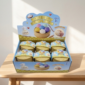 Juguete Antiestrés Kawaii Glitter Cube Dumpling Squishy <span class=keywords><strong>de</strong></span> TPR Suave, Juguete Sensorial Transparente con Cuentas <span class=keywords><strong>de</strong></span> Agua para Niños y Adultos, Regalo - Product Image 1