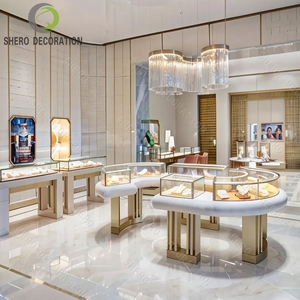 Custom Jewellery Store Display Cabinet Luxury Showroom Furniture Design Lockable Glass Jewelry Shop Furniture Design - Product Image 5