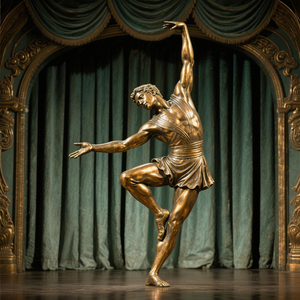 Tác phẩm điêu khắc bằng đồng và đồng thau có thể tùy chỉnh của nhào lộn và rạp xiếc trang trí ngoài trời với Kỹ thuật đúc vị trí miễn phí - Product Image 5