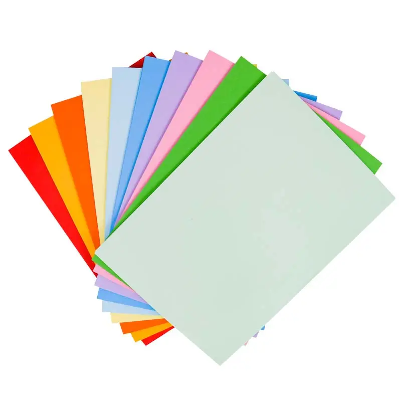 A4 Kopie Regenbogen papier Farbdruck papier GSM 80g Anpassbare Farben hand gefertigtes farbiges Papier Origami