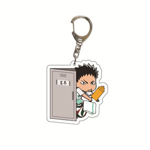 Llavero de acrílico con impresión UV de la serie Sushi, diseño de dibujos animados, para venta al por mayor, para jóvenes, con temática de voleibol y animación, colgante para mochila escolar - Product Image 2