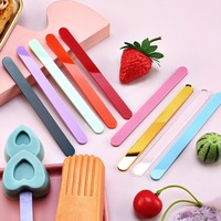 Bâtonnets de crème glacée réutilisables en acrylique, Mini bâtonnets à glace colorés