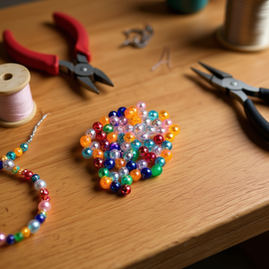 Perline Ilan Abalorios 6mm colori misti 20g per la creazione di gioielli - Product Image 5