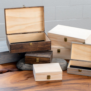 Boîte de rangement personnalisable en métal ou en bois, avec logo personnalisé, recyclable, pour bonbons, bijoux, thé, coffret cadeau, disponible en plusieurs couleurs. - Product Image 5