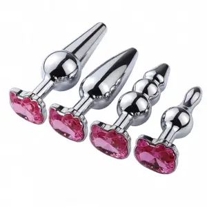 Small Crystal Cat Face Kitty Jewel Anal Butt Plug for Prostate Massager Stimulation Anal Sex Toys Anal-plug