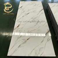 Panneau PVC Marbre Moderne 1220*2440*3mm Écologique Anti-UV Imperméable Ignifuge pour Maison, Hôtel, Cuisine, Salle de Bain, Hôpital