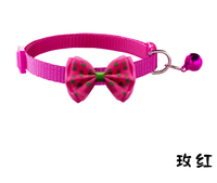 Fournitures pour animaux de compagnie, collier couleur bonbon imprimé de points, nœud papillon réglable, pour chiot, petit chien et chat