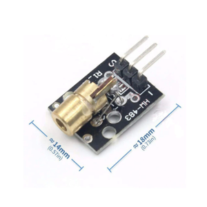 Nouveau transmetteur Laser KY-008 + Module de capteur de récepteur Laser Module de capteur Laser à Tube non modulateur pour <span class=keywords><strong>Arduino</strong></span> AVR - Product Image 3