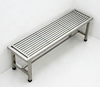 Bancs de parc en acier inoxydable pour l'extérieur, bancs de jardin publics, et bancs pour les zones d'attente sur les terrasses