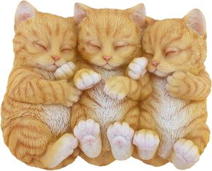 Trend Mode Neuankömmlinge schlafende Katze Figur Garten Statue fette Katze Skulptur Katze Garten Skulptur - Product Image 5