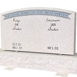 Granite blanc nacré chinois, style américain, économique, <span class=keywords><strong>pierre</strong></span> <span class=keywords><strong>tombale</strong></span> économique pour cimetière - Product Image 2
