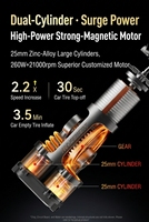 12V 24V Auto-Starthilfe 16-Zellen LiFePO4 Doppelzylinder-Legierungs-Luftpumpe 3600A Spitzenstrom Funkenfest für Schwerlast-LKWs