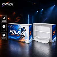 Mostrador de Recepción LED de Instalación Rápida TIANYU, Compacto, sin Herramientas, para Ferias Comerciales, Registro Profesional, Resistente, Elegante y Creativo