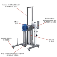 Homogénéisateur industriel à cisaillement élevé, mobile, en acier inoxydable, mélangeur émulsifiant haute vitesse pour la production de crèmes et de lotions cosmétiques