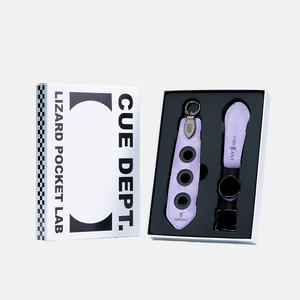 Boîte de rangement en cuir pour billard et snooker LIZARD, très vendue, coffret cadeau premium de 4 accessoires de billard - Product Image 2