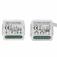 Interruptor Inteligente Zigbee para Persianas Motorizadas de 2 Canales Tuya Mini de Alta Calidad